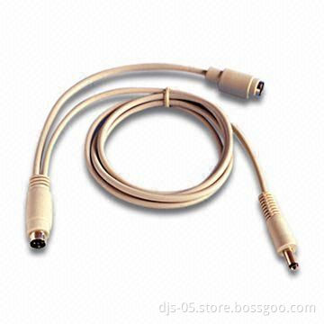 Multimedia MD6M to MD6 F + DC5.5 x 2.1 Cable, Different Length upon Your Request